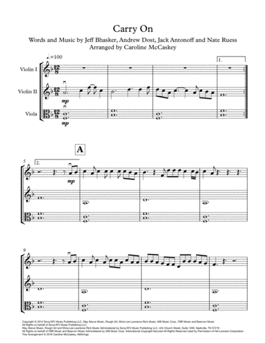 Carry On String Trio scores gallery preview page 3