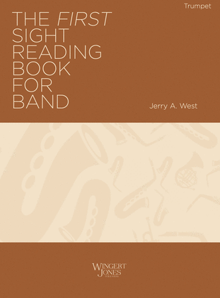Book cover for The First Sight Reading Book for Band - Trumpet
