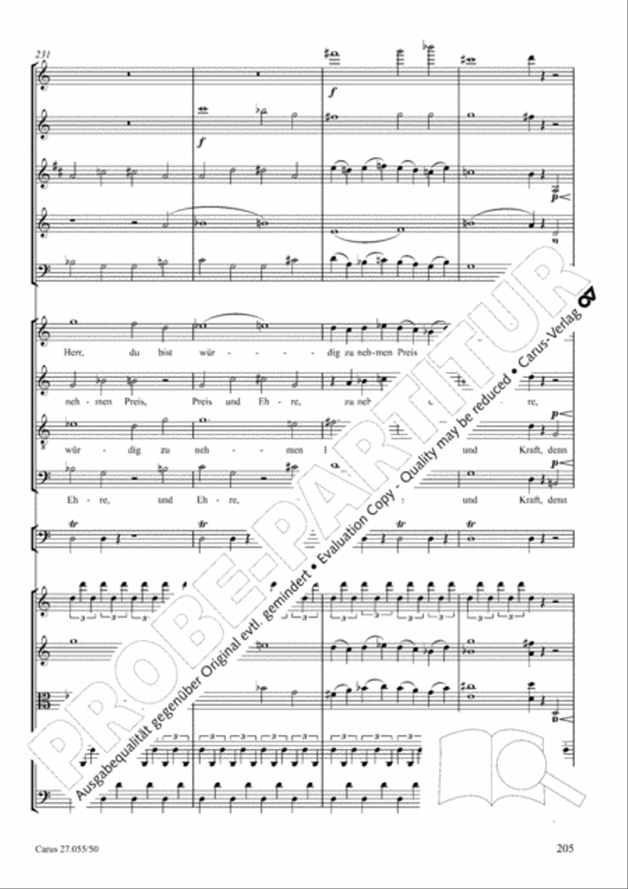 Ein Deutsches Requiem (German Requiem) 4-Part scores gallery preview page 212