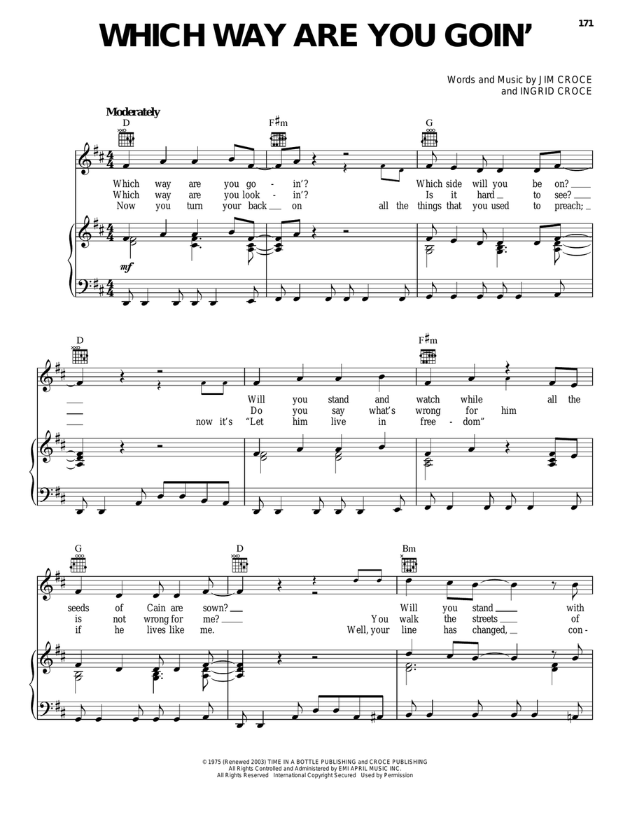 Which Way Are You Goin' Acoustic Guitar scores gallery preview page 1
