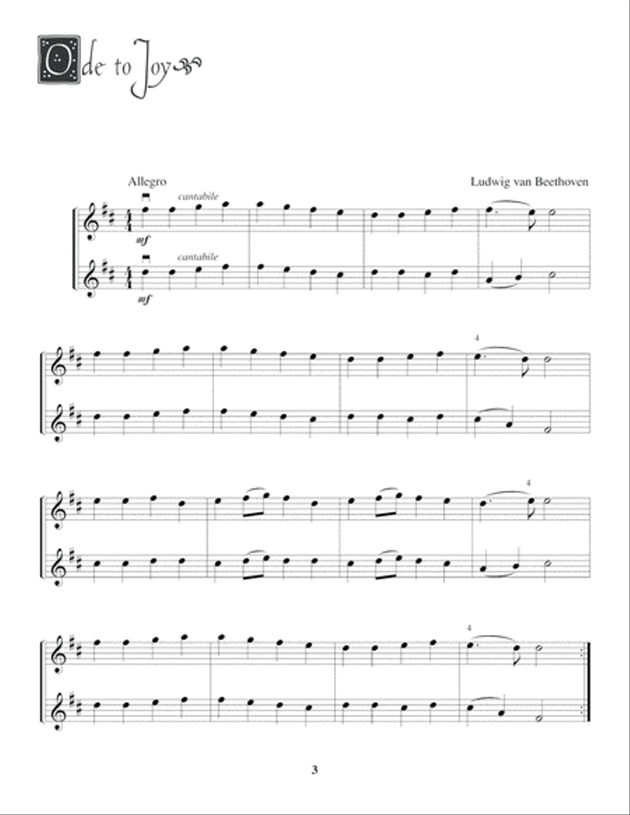 Easy Duets for Violin String Duet scores gallery preview page 4