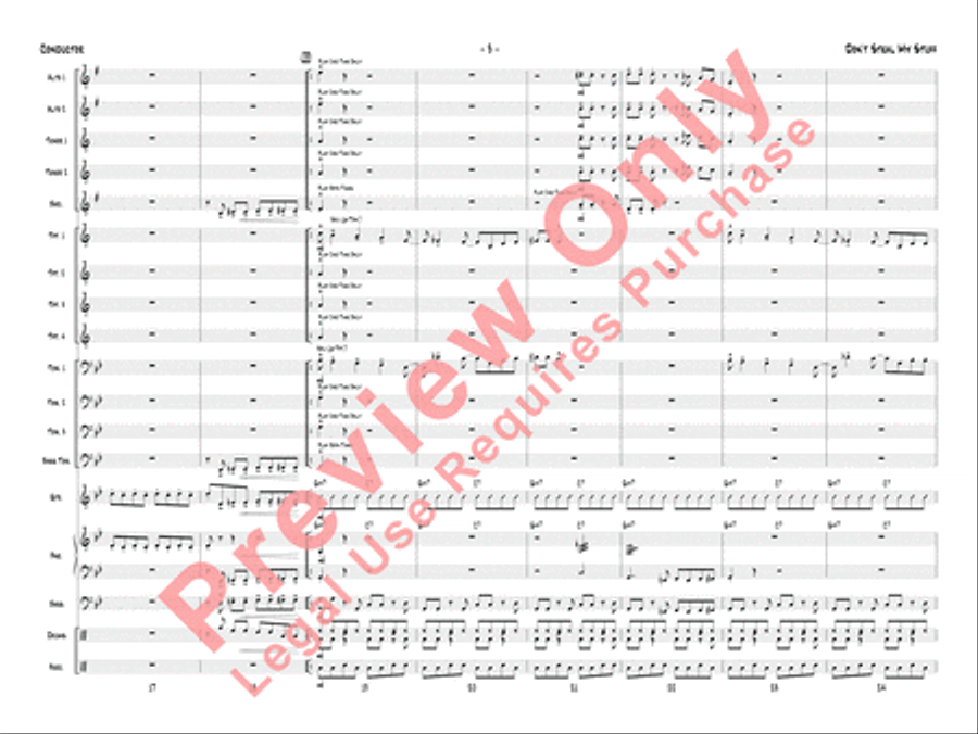 Don't Steal My Stuff Don't Steal My Stuff Jazz Ensemble scores gallery preview page 6