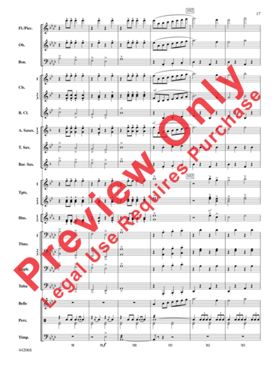 March America Concert Band scores gallery preview page 18