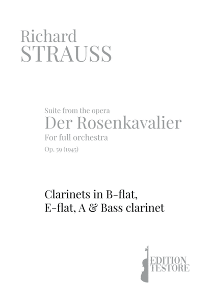 RICHARD STRAUSS - SUITE DER ROSENKAVALIER, OP. 59 - CLARINETS I, II, III