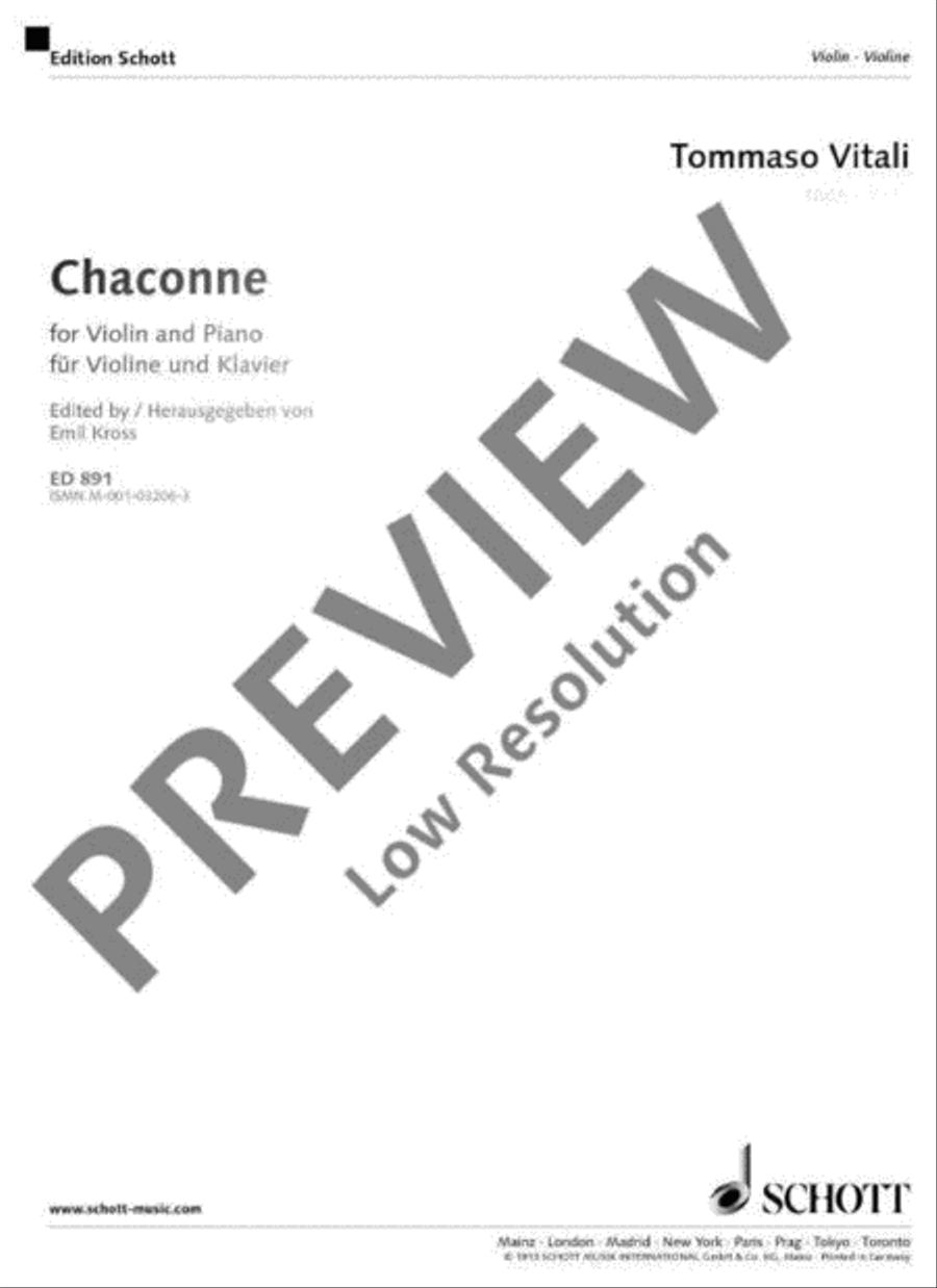 Chaconne Violin Solo scores gallery preview page 2