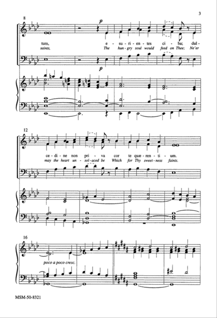 O Esca Viatorum O Food That Weary Pilgrims Love 3-Part scores gallery preview page 3