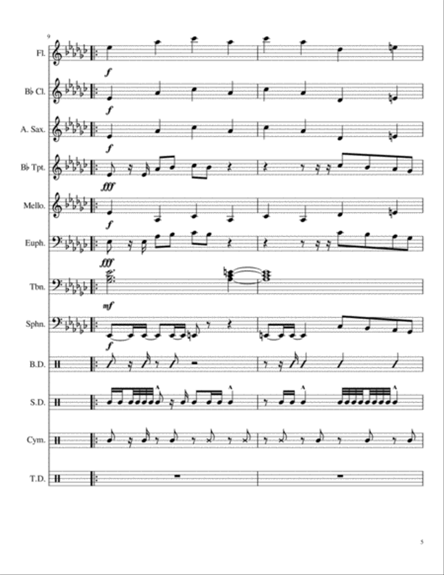 Thotiana Large Ensemble scores gallery preview page 5
