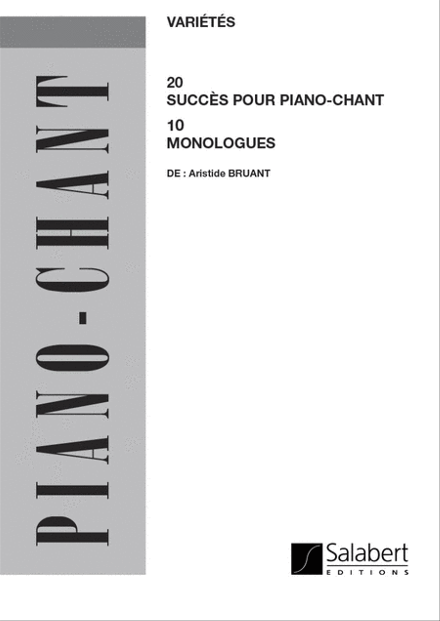 20 Succes 10 Monologues Varioustes Voice Solo scores gallery preview page 1