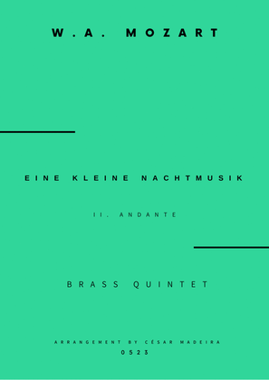 Book cover for Eine Kleine Nachtmusik (2 mov.) - Brass Quintet (Full Score)