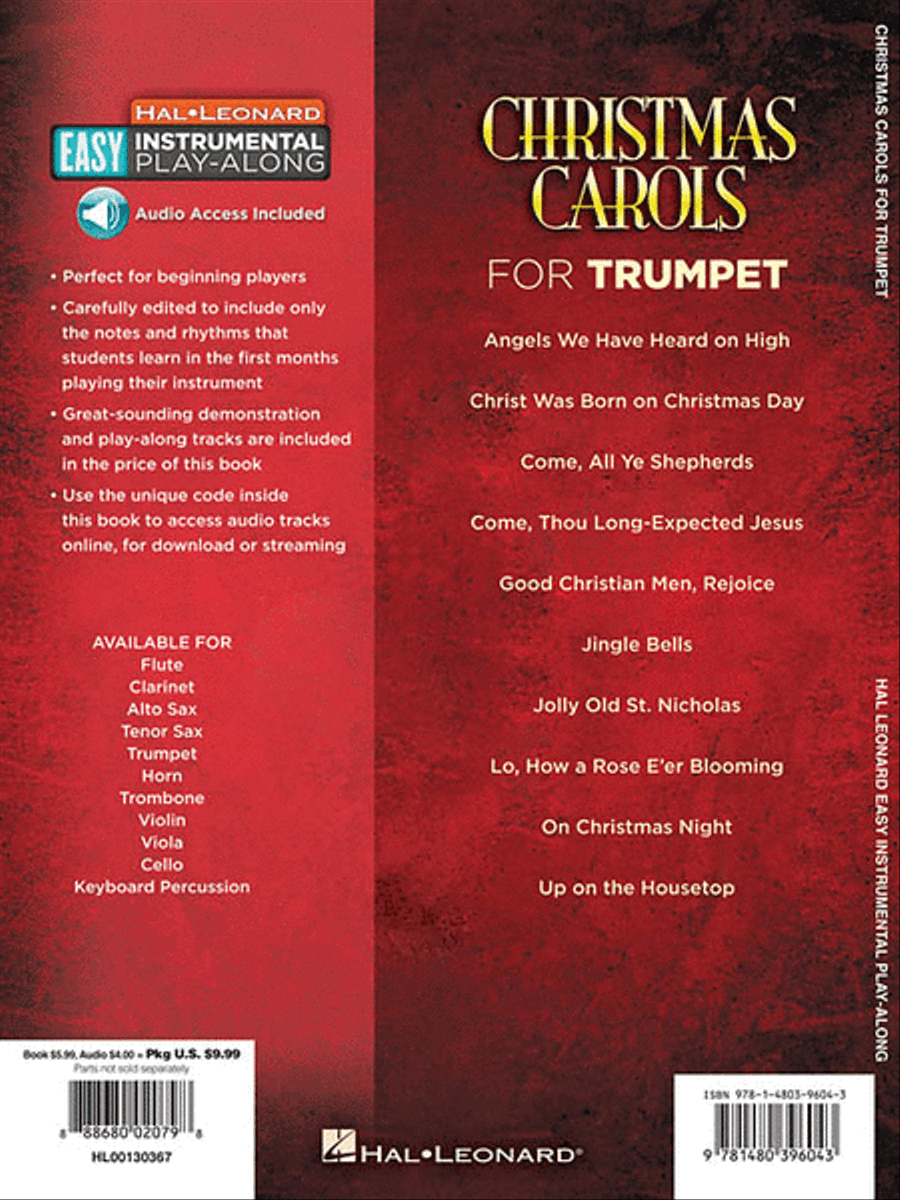 Christmas Carols - 10 Holiday Favorites Trumpet Solo scores gallery preview page 2