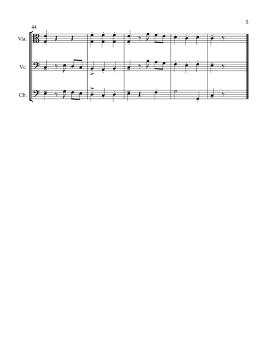 2 Trios Bedtime Menuetto 2 Trios Bedtime Menuetto String Trio scores gallery preview page 5