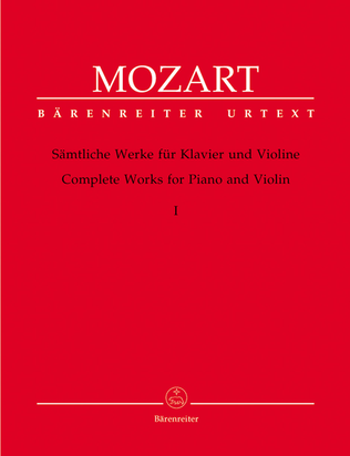 Book cover for Samtliche Werke fur Klavier und Violine, Band 1