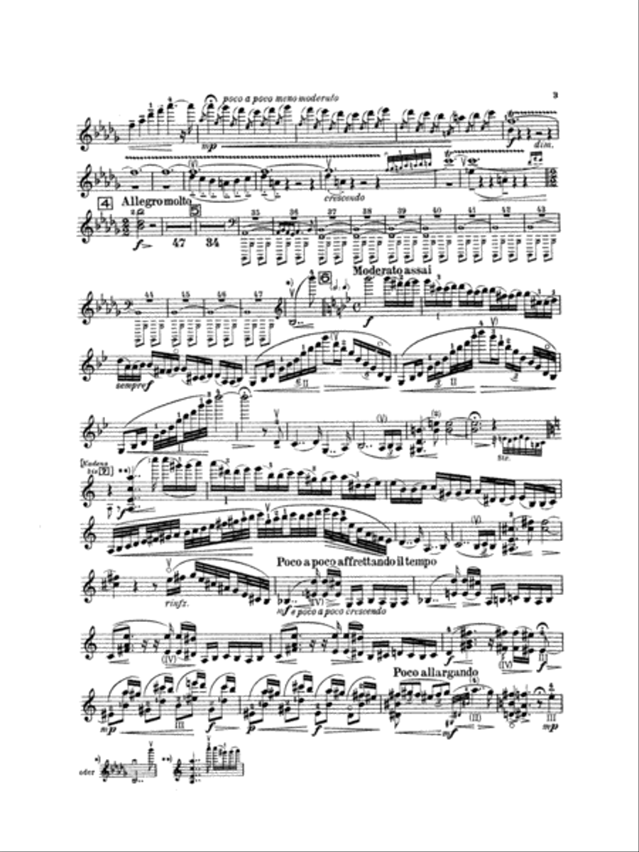 Sibelius: Concerto in D Minor, Op. 47 Violin scores gallery preview page 3