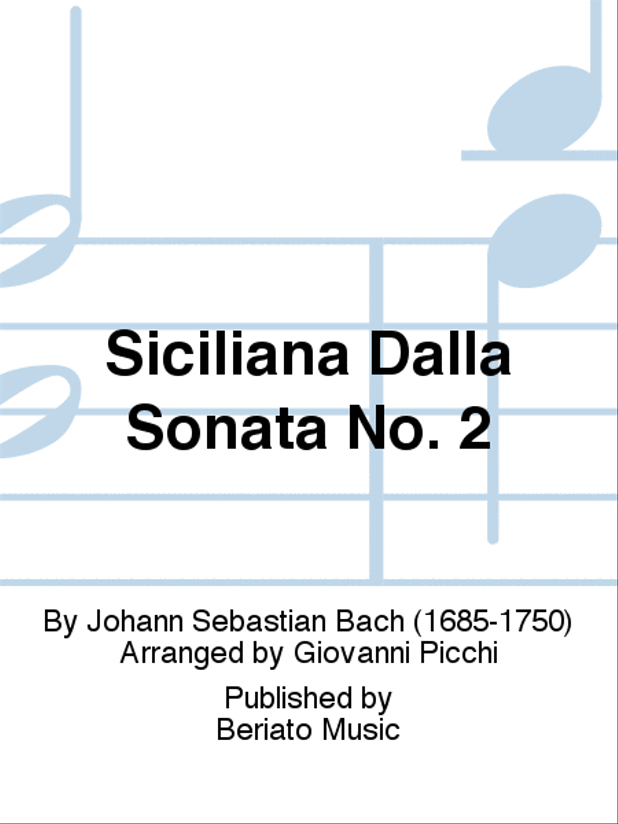 Siciliana Dalla Sonata No. 2 Flute scores gallery preview page 1