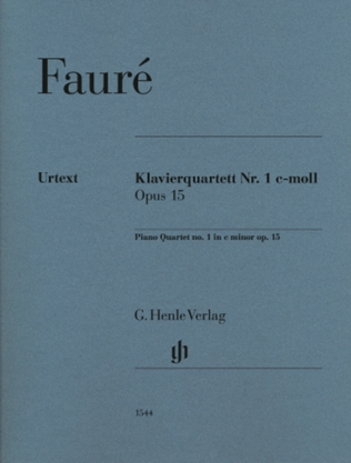 Book cover for Piano Quartet No. 1 in C Minor, Op. 15