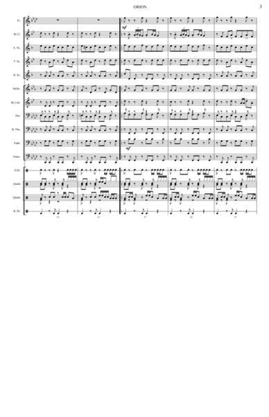 Orion by Metallica Marching Band - Digital Sheet Music