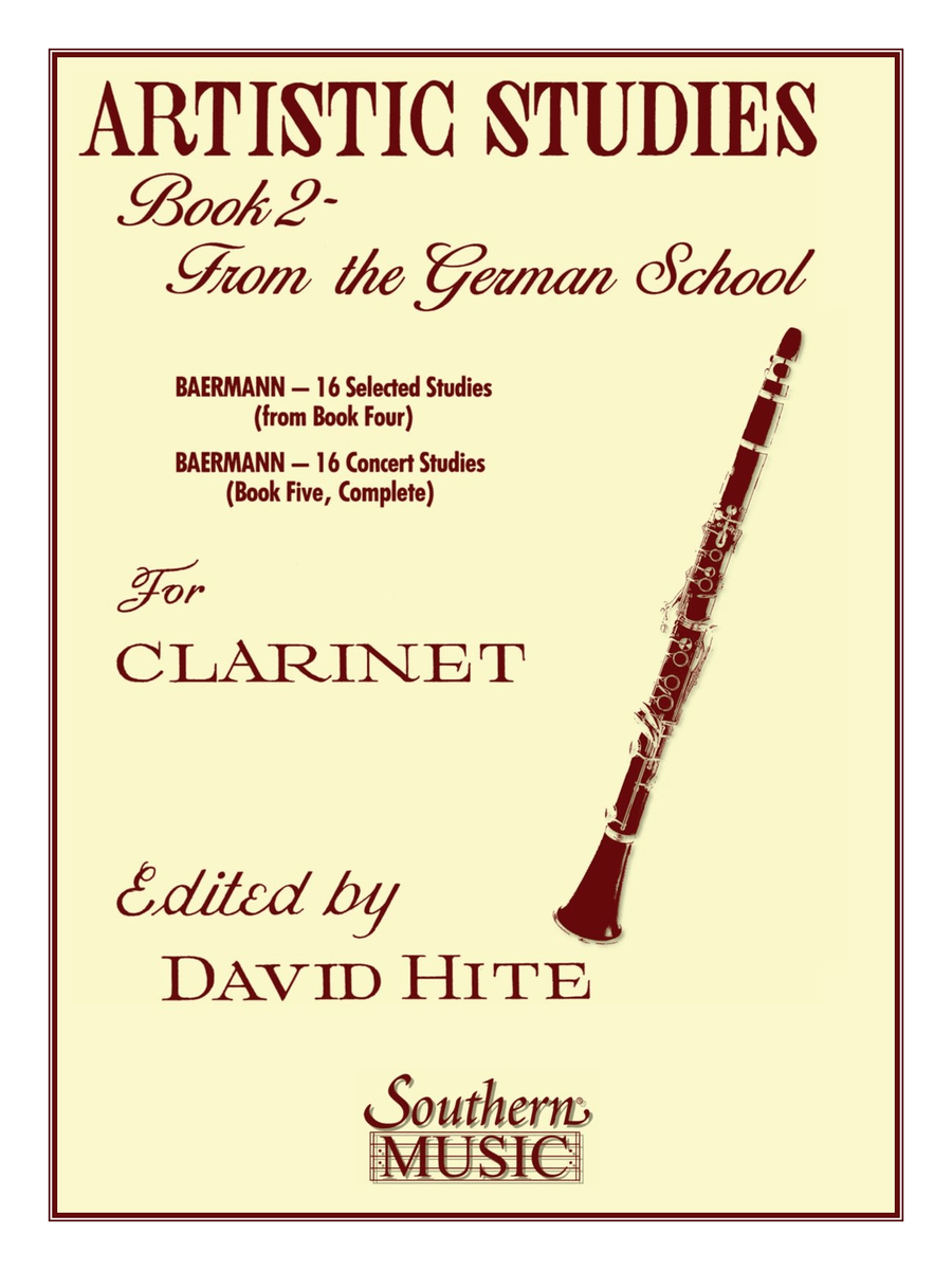 Artistic Studies, Book 2 (German School) B-Flat Clarinet scores gallery preview page 1