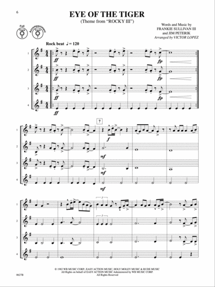 Flex-Ability Pops -- Solo-Duet-Trio-Quartet with Optional Accompaniment Small Ensemble scores gallery preview page 3