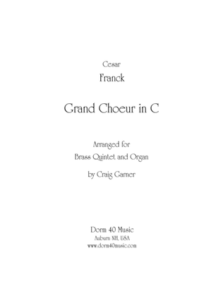Book cover for Grand Choeur in C (for Brass Quintet and Organ)