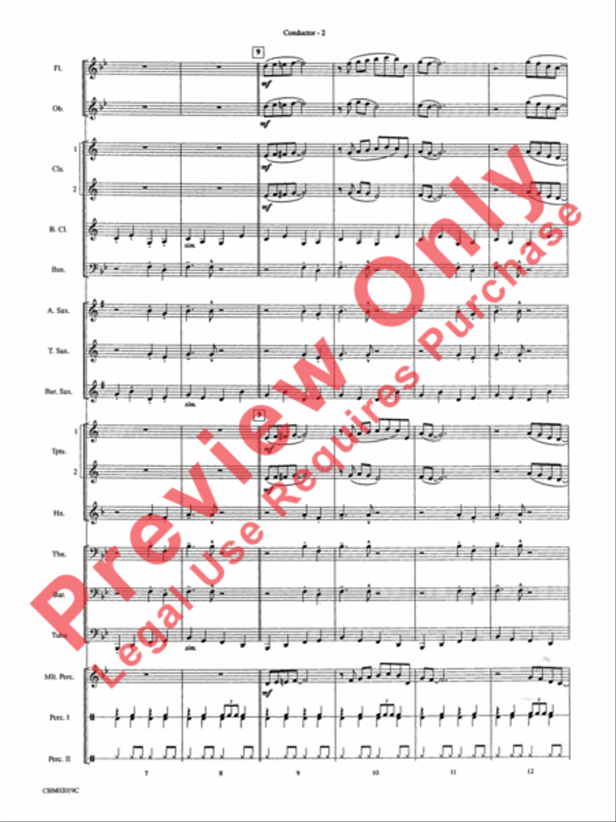 Chattanooga Choo Choo Concert Band scores gallery preview page 5