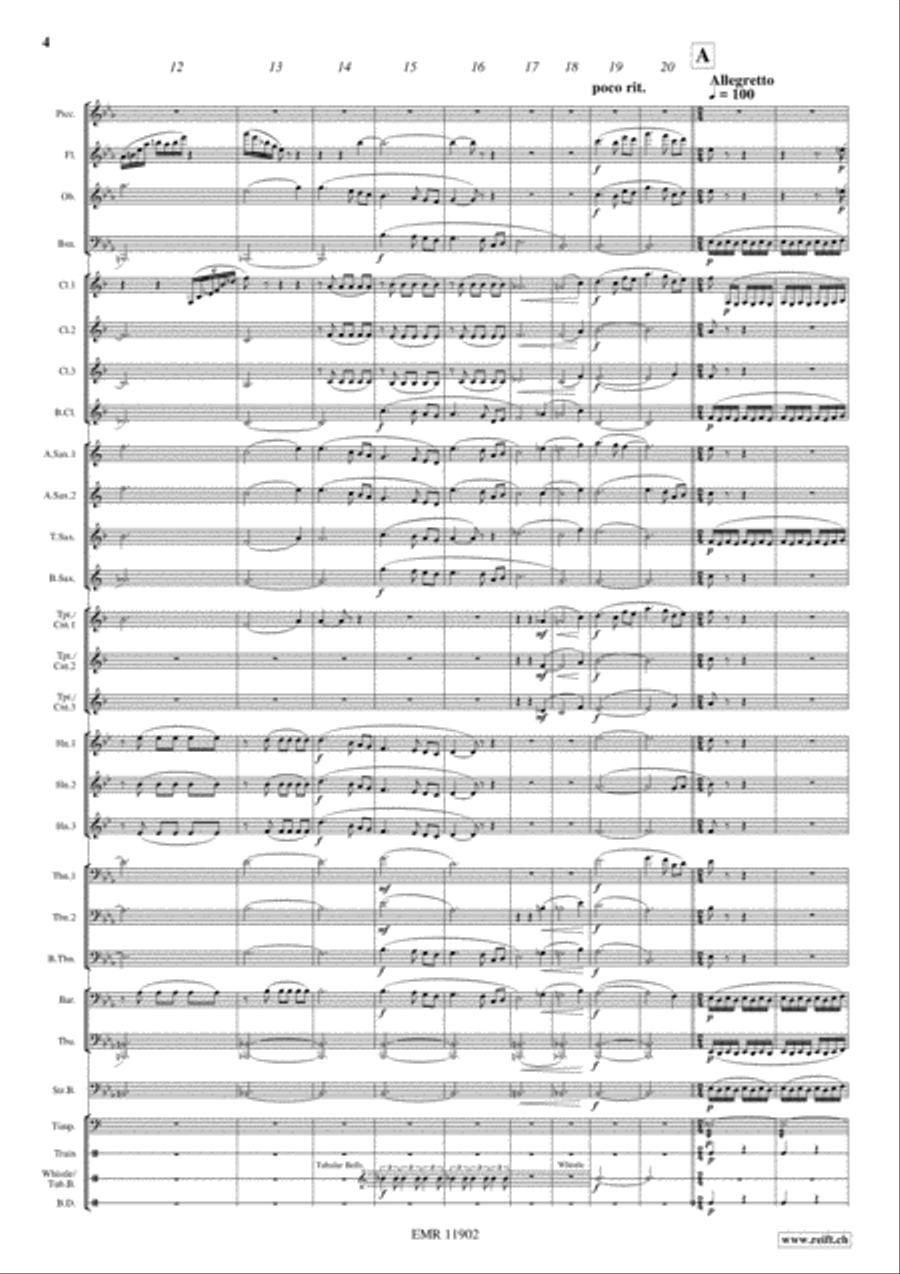 Copenhagen Steam Railway Galop Concert Band scores gallery preview page 5