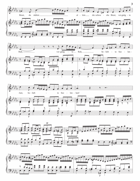 BACH: Vergnügte Ruh, beliebte Seelenlust, BWV 170 (transposed to D-flat major)