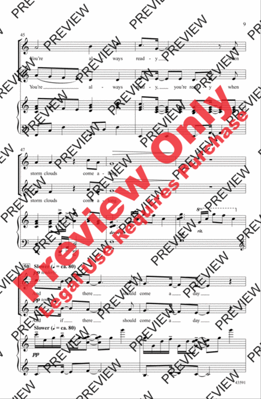 In the Arms of an Oak 2-Part scores gallery preview page 9