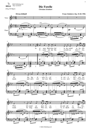 Die Forelle, Op. 32 (D. 550) (A-flat Major)