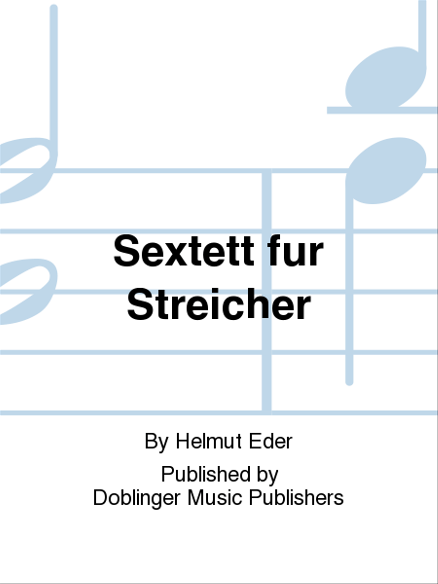 Sextett fur Streicher Chamber Music scores gallery preview page 1