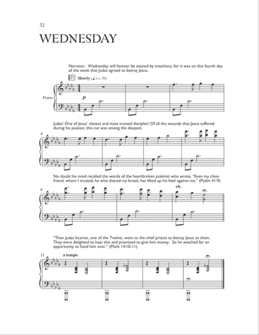 The Seven Last Days 4-Part scores gallery preview page 36