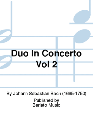 Book cover for Duo In Concerto Vol 2