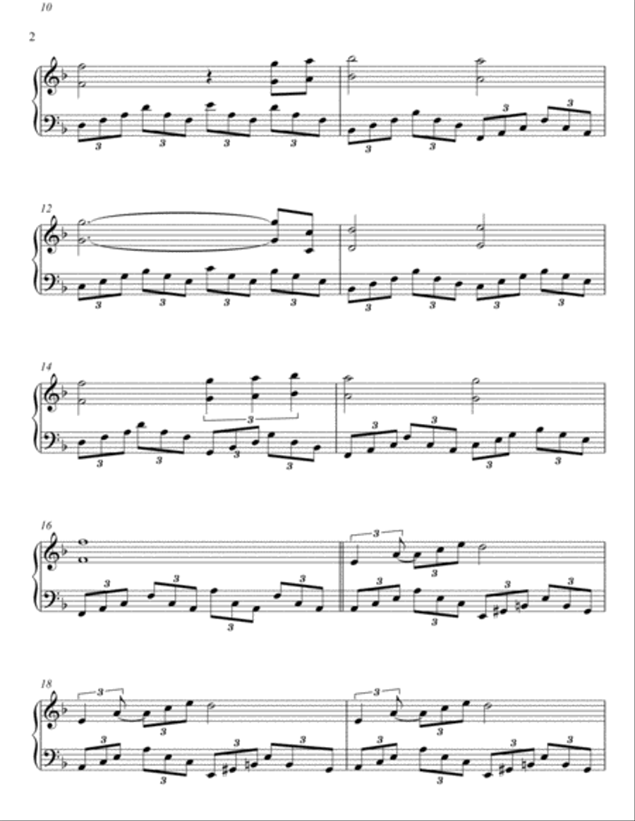 Can't Help Falling In Love Easy Piano scores gallery preview page 2
