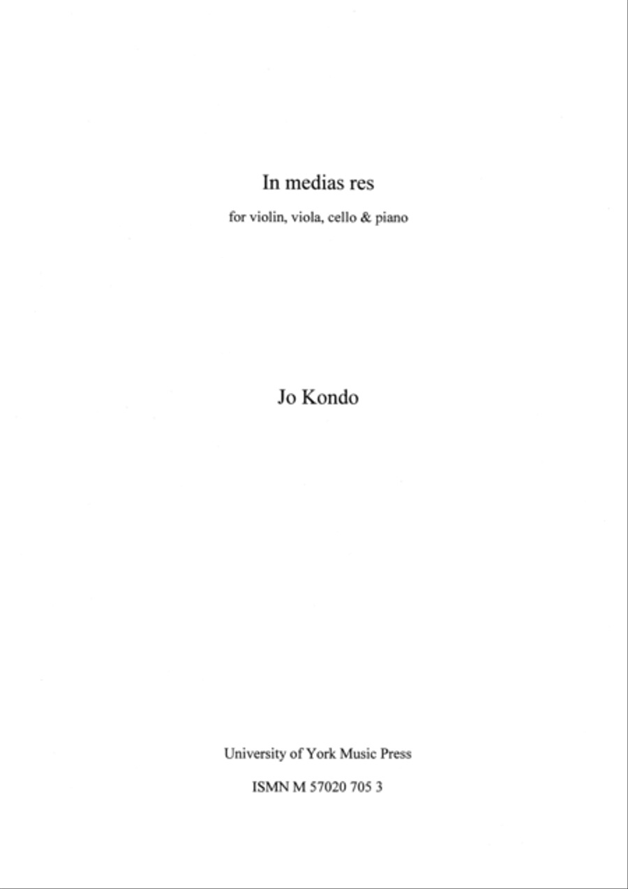 In Medias Res Cello scores gallery preview page 1