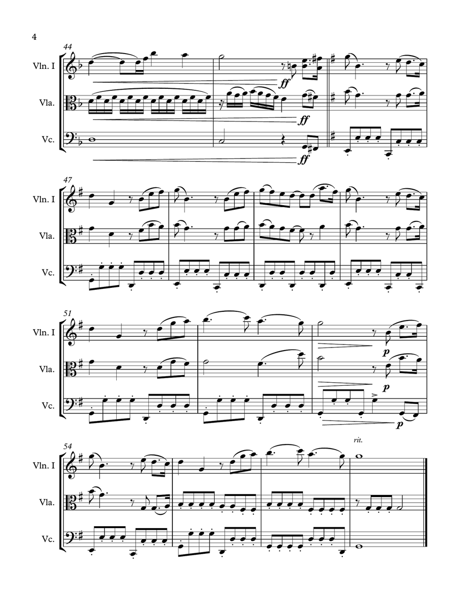 Hasta Mi Final String Trio scores gallery preview page 5