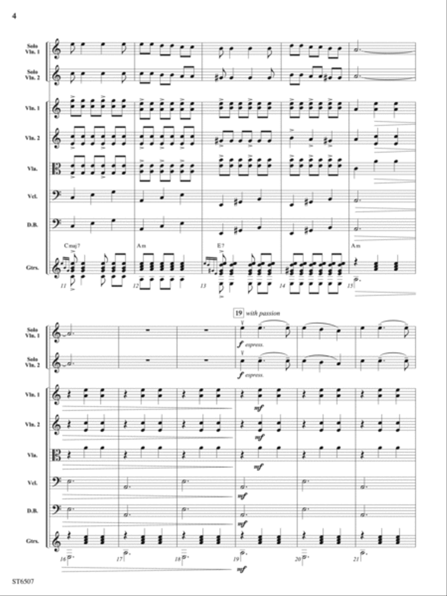 Baile de Lila: Score String Orchestra scores gallery preview page 4