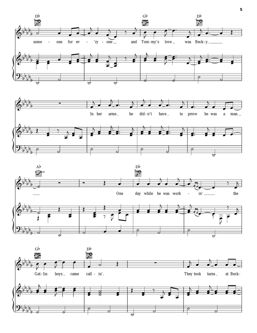 Coward Of The County Coward Of The County Acoustic Guitar scores gallery preview page 5