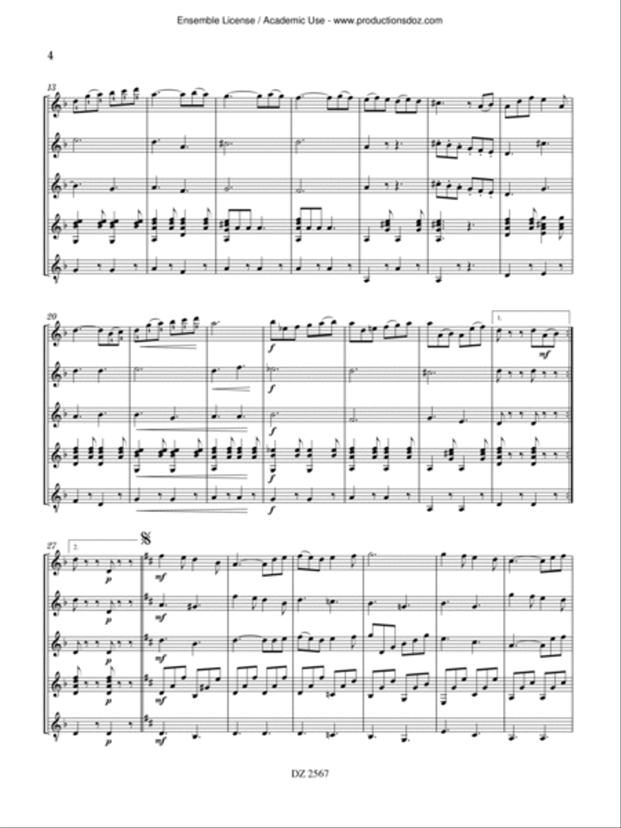 Tarentelle, Op. 18 Tarentelle, Op. 18 Guitar Ensemble scores gallery preview page 4