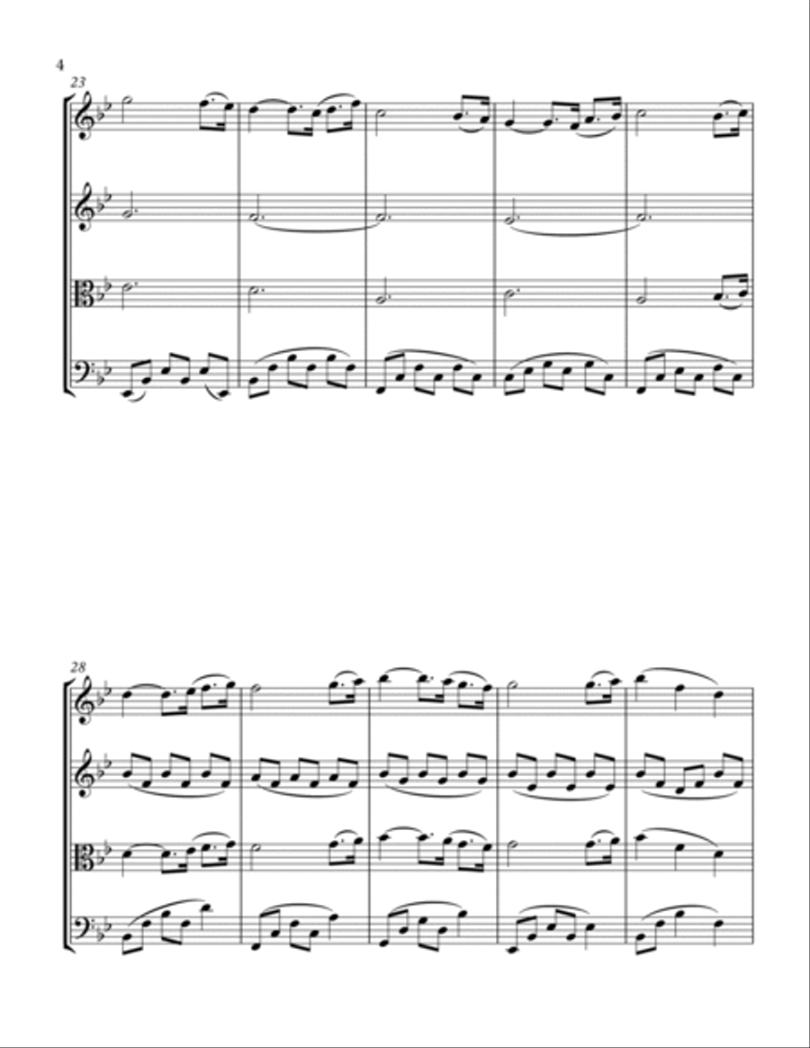 Hymne String Quartet scores gallery preview page 6