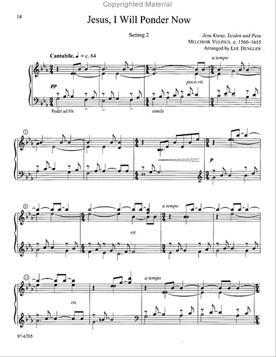 Lenten Piano Variations Piano Solo scores gallery preview page 6