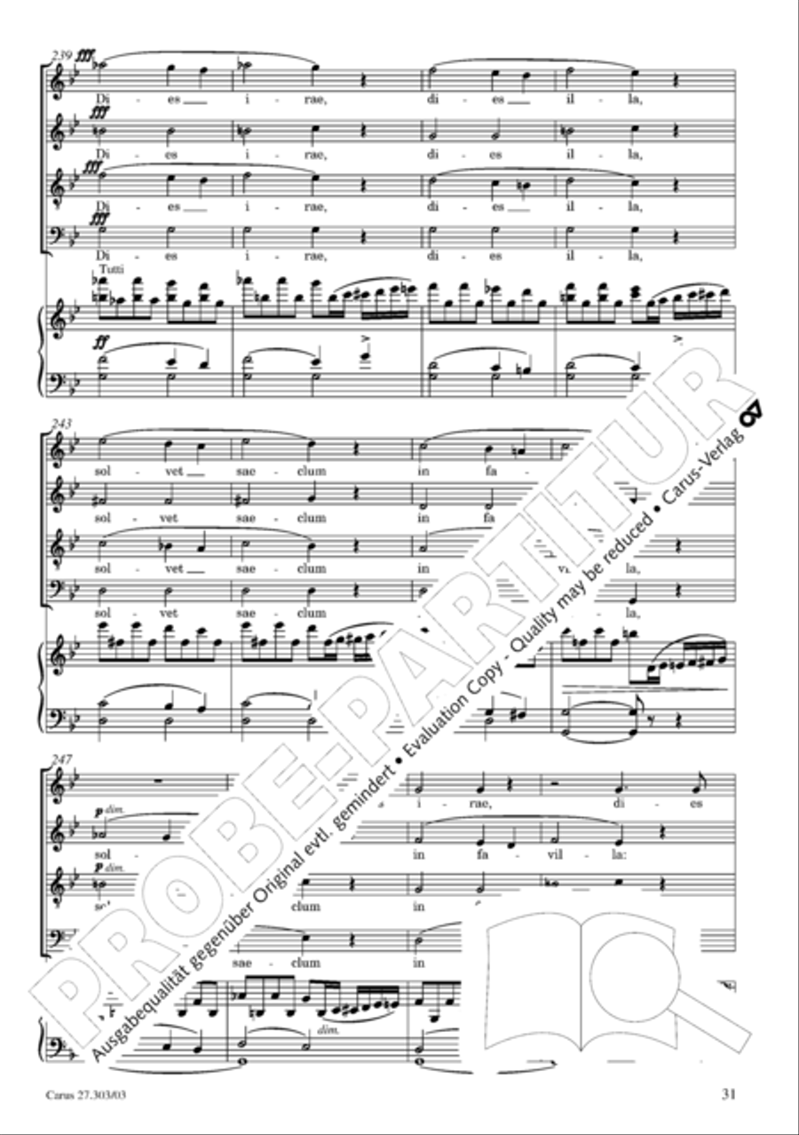 Messa da Requiem 4-Part scores gallery preview page 32