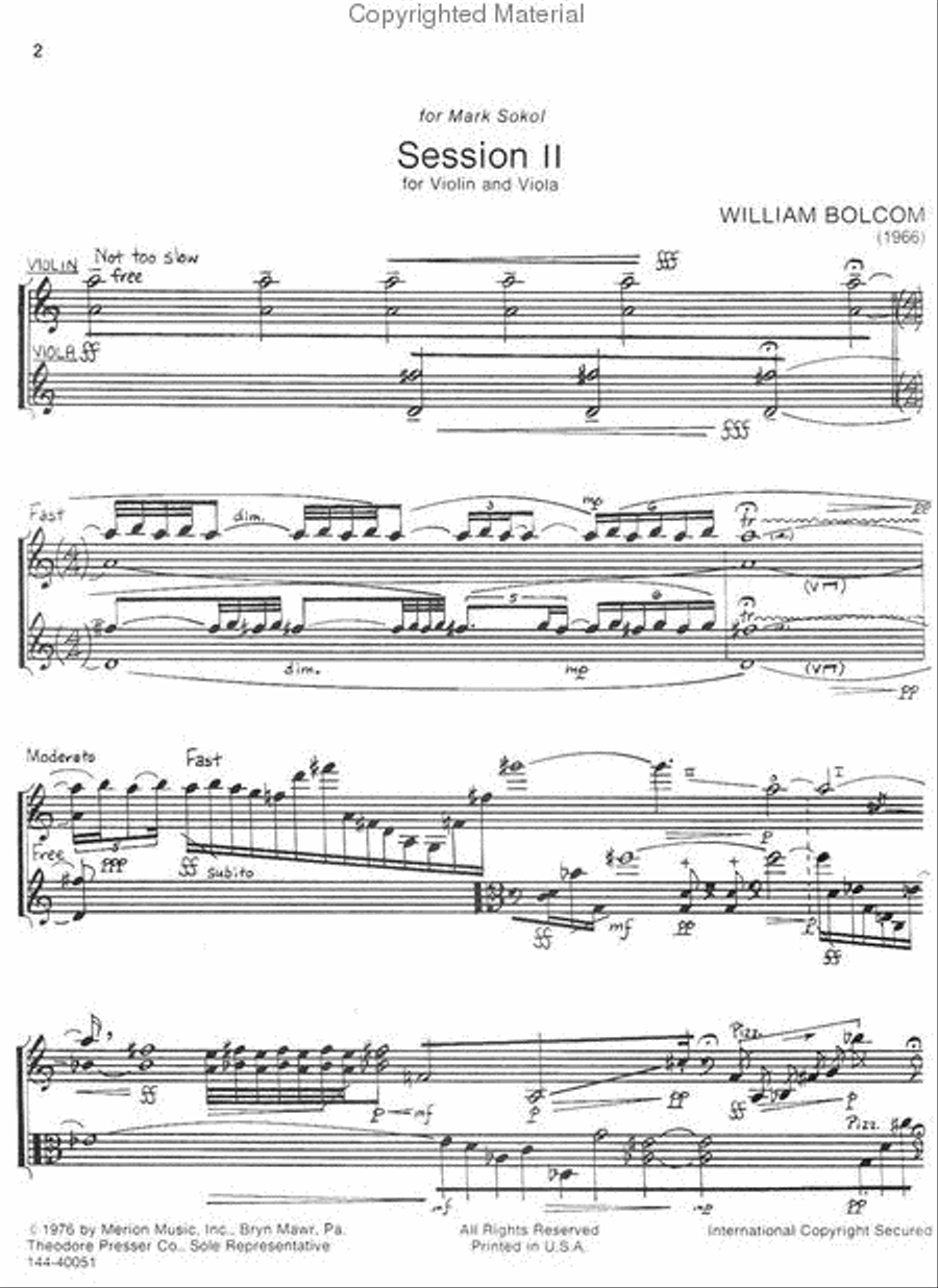 Sessions 2 Sessions 2 Chamber Music scores gallery preview page 2