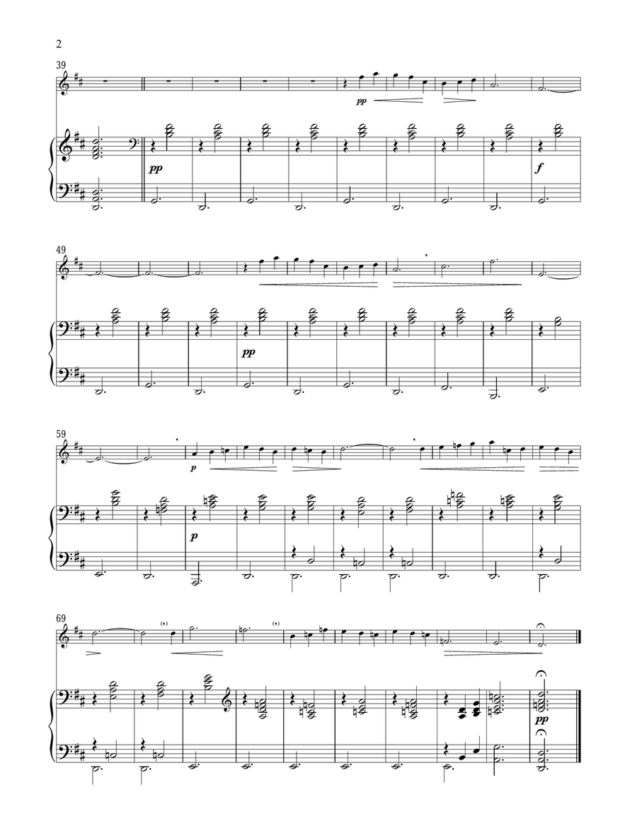 Gymnopedie No. 1 Flute Solo scores gallery preview page 2