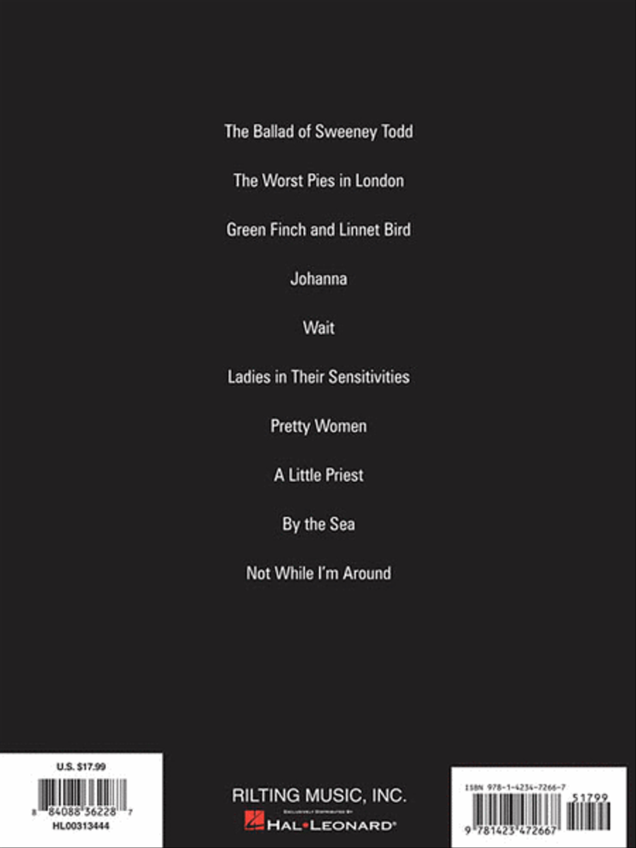 Sweeney Todd – Revised Edition Piano, Vocal scores gallery preview page 2