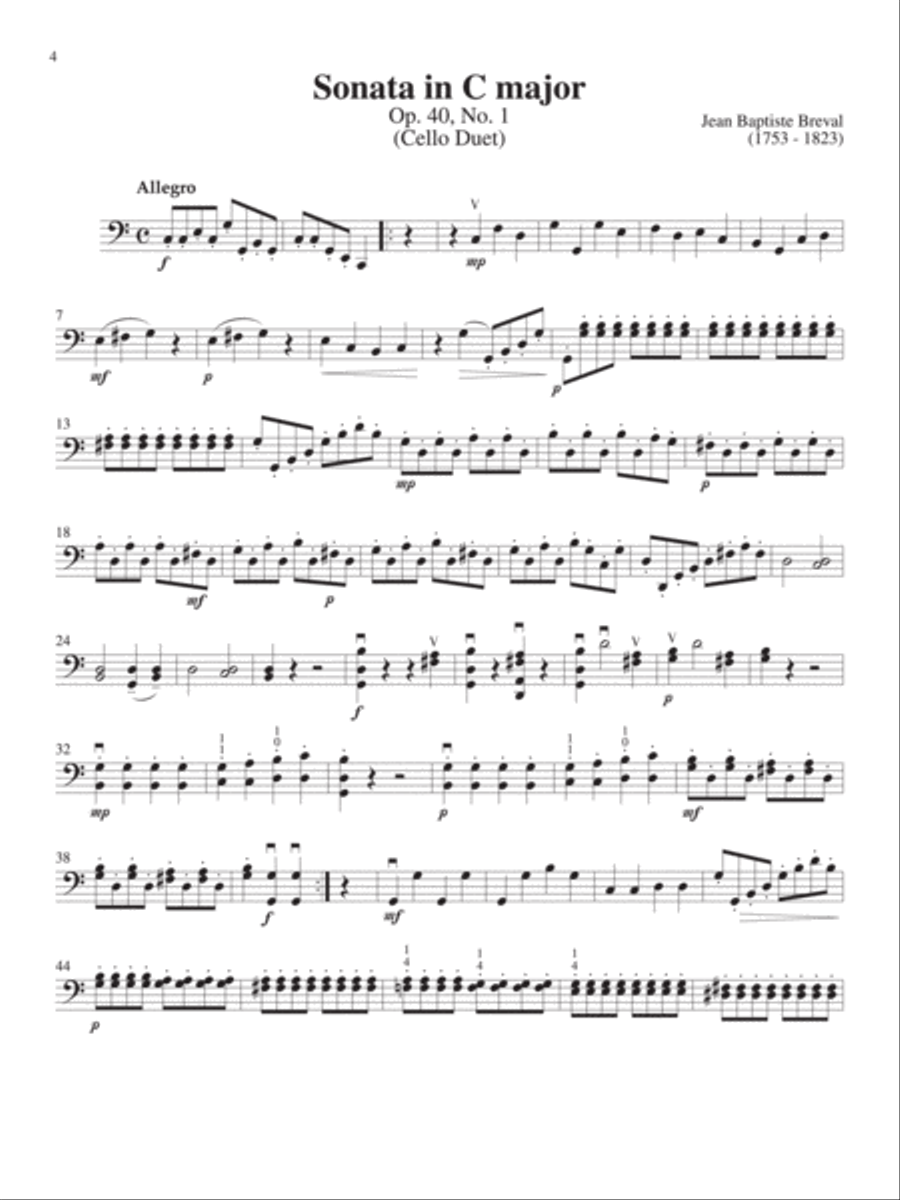 Ensembles for Cello, Volume 4 Cello scores gallery preview page 4