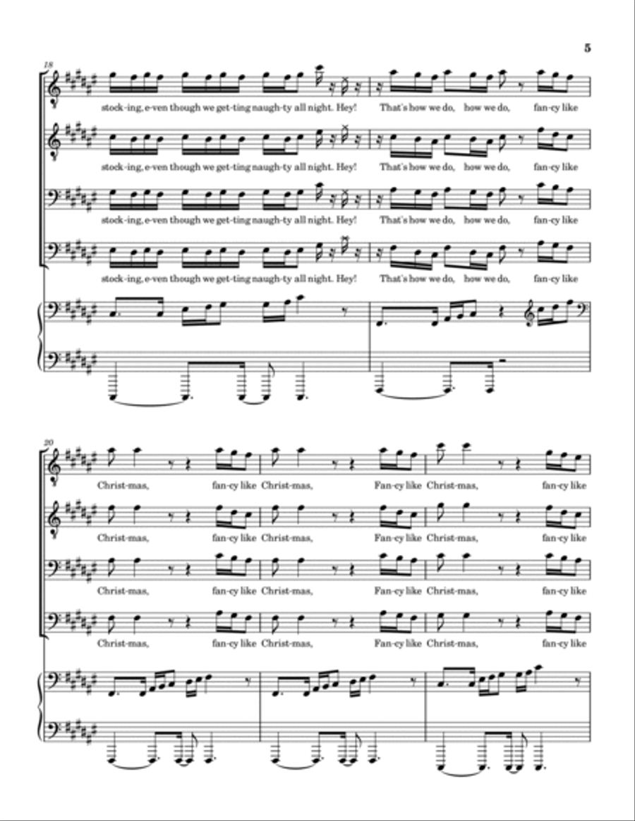 Fancy Like Christmas Fancy Like Christmas TTBB scores gallery preview page 6