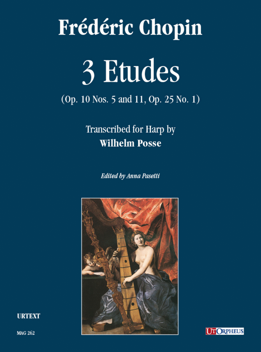 3 Etudes (Op. 10 Nos. 5 and 11, Op. 25 No. 1) for Harp. Transcription by Wilhelm Posse (1852-1925) Harp scores gallery preview page 1