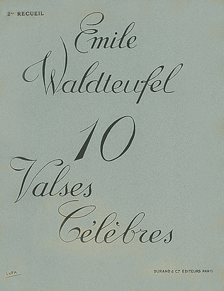 Book cover for 10 Valses Celebres, Vol. 2