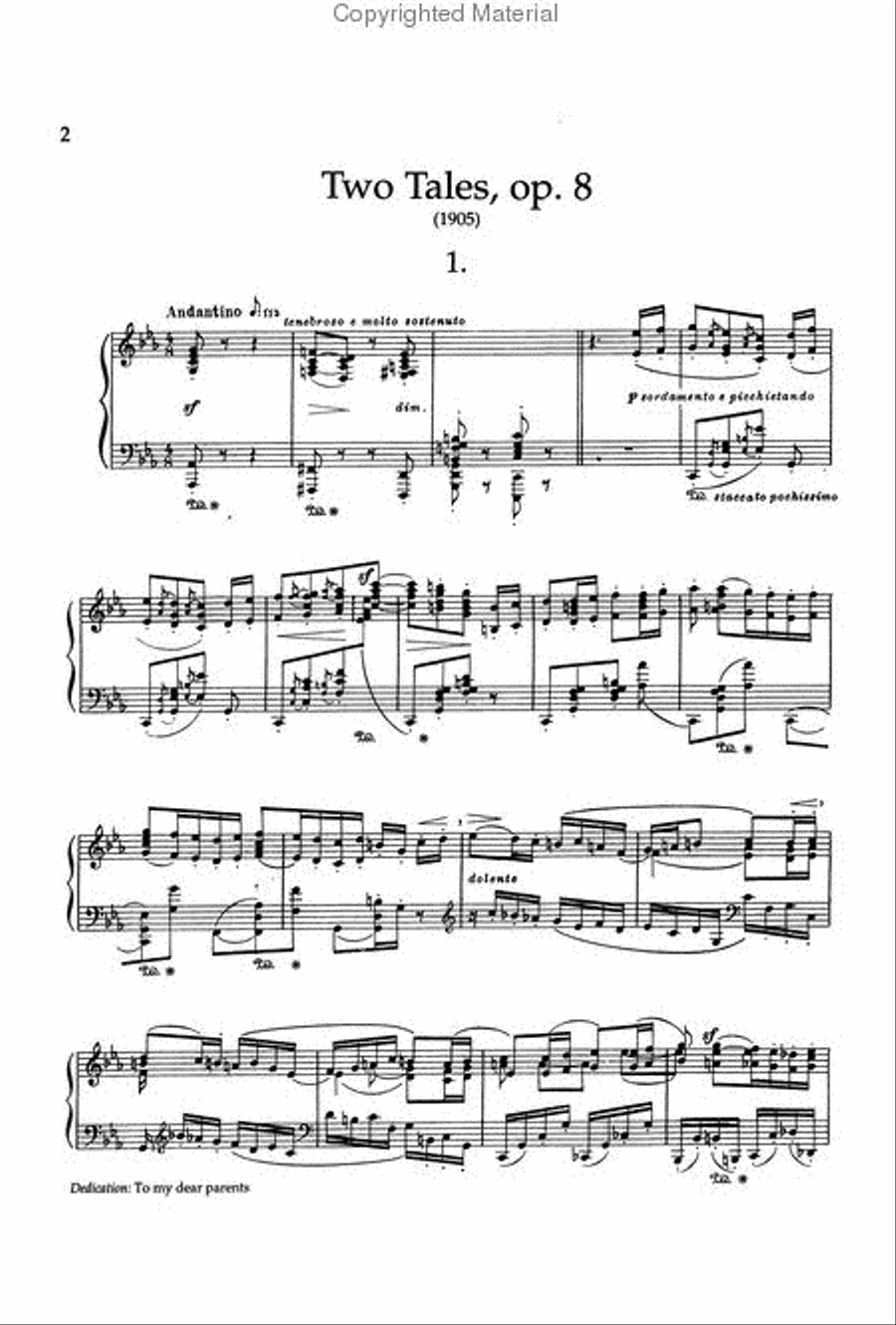 Complete Fairy Tales for Solo Piano Piano Solo scores gallery preview page 2