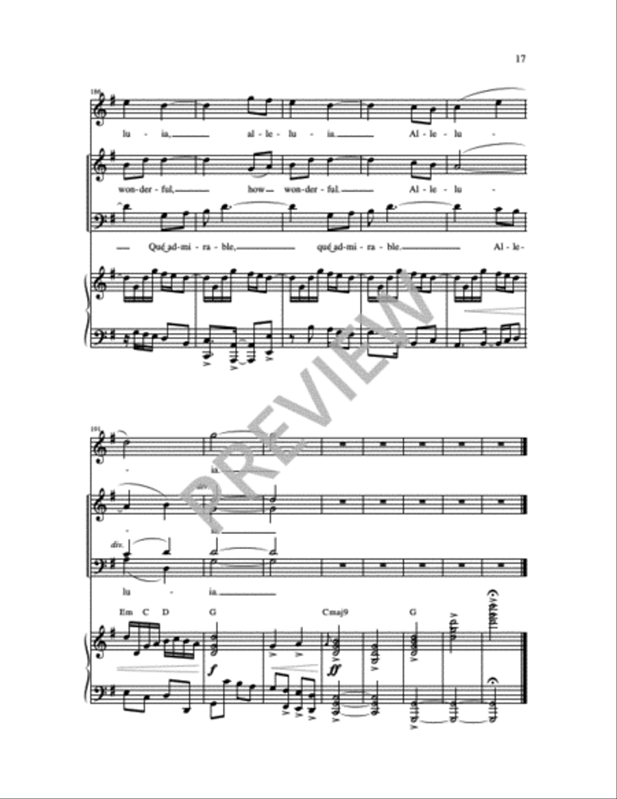 How Wonderful Your Name How Wonderful Your Name 4-Part scores gallery preview page 17