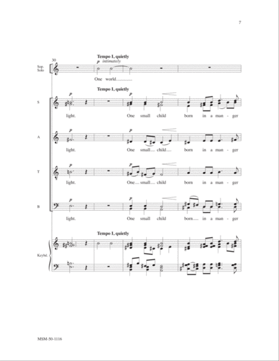 One Small Child Divisi scores gallery preview page 4